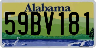 AL license plate 59BV181