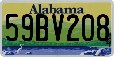 AL license plate 59BV208