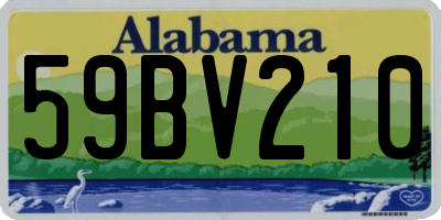 AL license plate 59BV210
