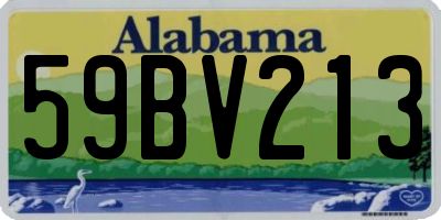 AL license plate 59BV213