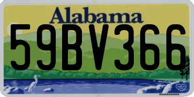 AL license plate 59BV366