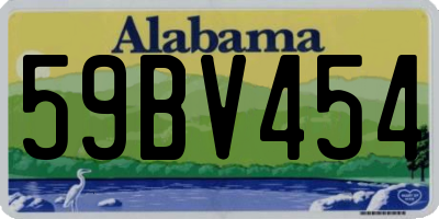 AL license plate 59BV454