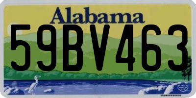 AL license plate 59BV463