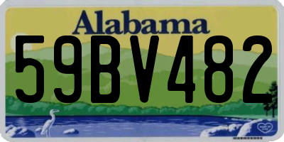 AL license plate 59BV482