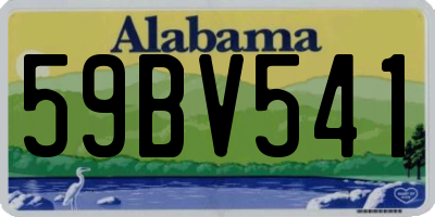 AL license plate 59BV541