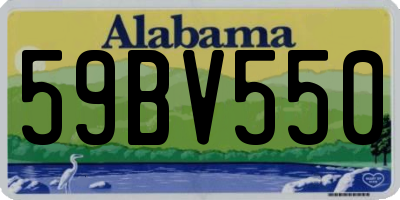 AL license plate 59BV550