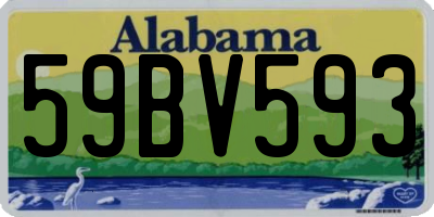 AL license plate 59BV593