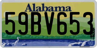 AL license plate 59BV653