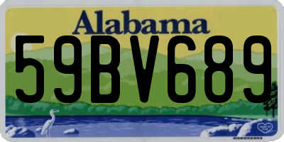 AL license plate 59BV689