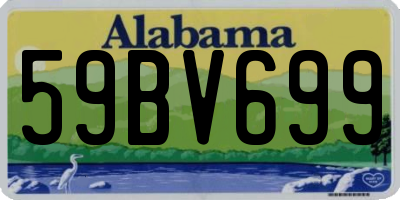 AL license plate 59BV699