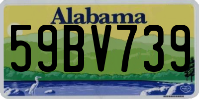 AL license plate 59BV739