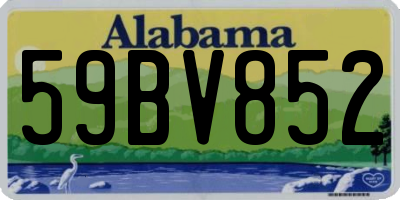 AL license plate 59BV852