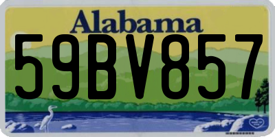AL license plate 59BV857