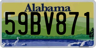 AL license plate 59BV871