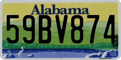 AL license plate 59BV874