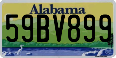 AL license plate 59BV899