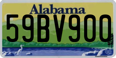 AL license plate 59BV900
