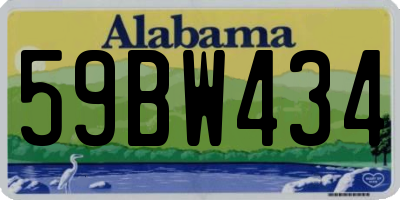 AL license plate 59BW434