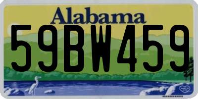 AL license plate 59BW459