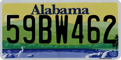 AL license plate 59BW462