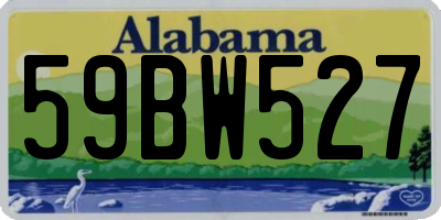 AL license plate 59BW527