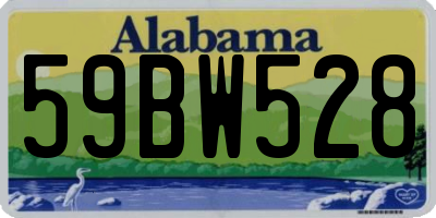 AL license plate 59BW528