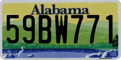 AL license plate 59BW771
