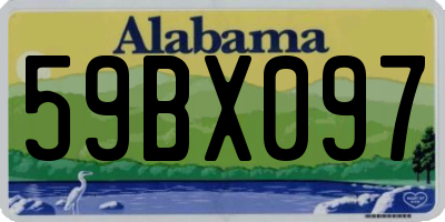 AL license plate 59BX097