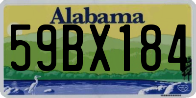 AL license plate 59BX184
