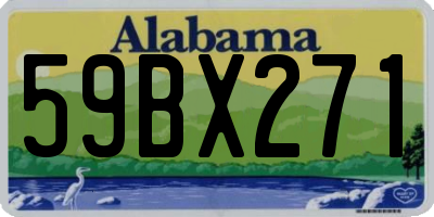 AL license plate 59BX271
