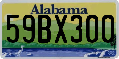 AL license plate 59BX300