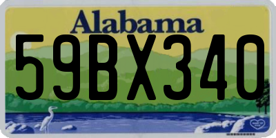 AL license plate 59BX340