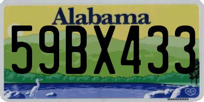 AL license plate 59BX433