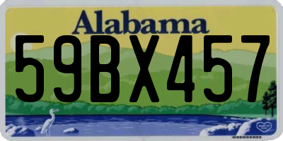 AL license plate 59BX457