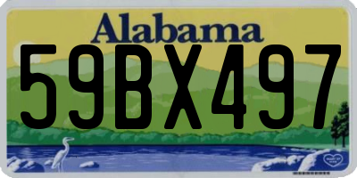 AL license plate 59BX497