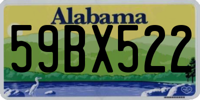 AL license plate 59BX522