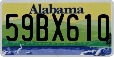 AL license plate 59BX610