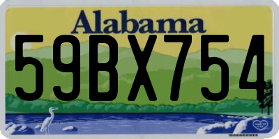 AL license plate 59BX754