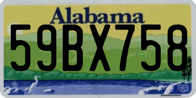 AL license plate 59BX758