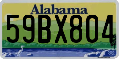 AL license plate 59BX804
