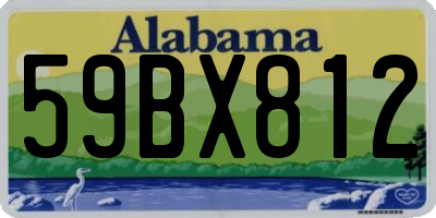 AL license plate 59BX812