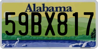 AL license plate 59BX817