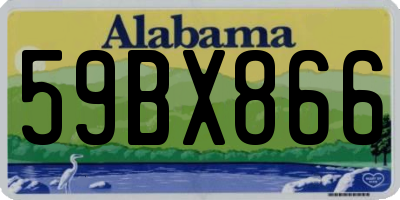 AL license plate 59BX866