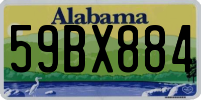 AL license plate 59BX884