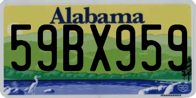 AL license plate 59BX959
