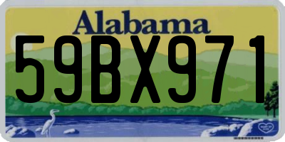 AL license plate 59BX971