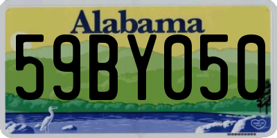 AL license plate 59BY050
