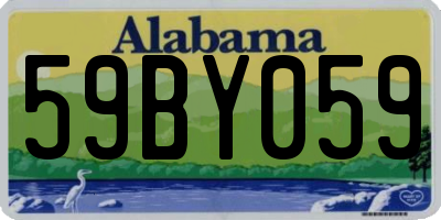 AL license plate 59BY059