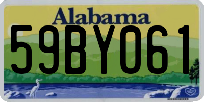 AL license plate 59BY061
