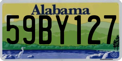 AL license plate 59BY127